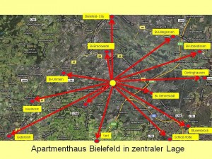 1 Raum Wohnung in Bielefeld auf Zeit in zentraler Lage buchen