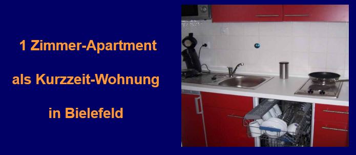 1-Zimmer - Wohnung in Bielefeld als Firmenwohnung