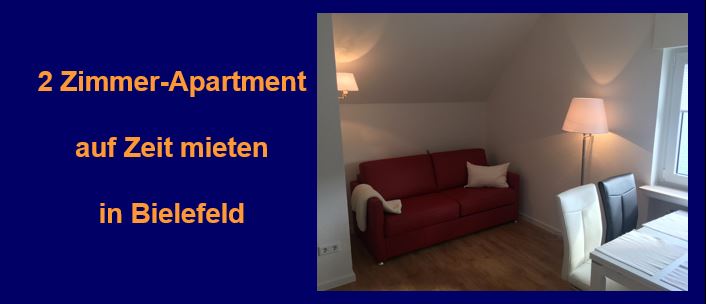 2-Zimmer Apartment in Bielefeld komplett möbliert